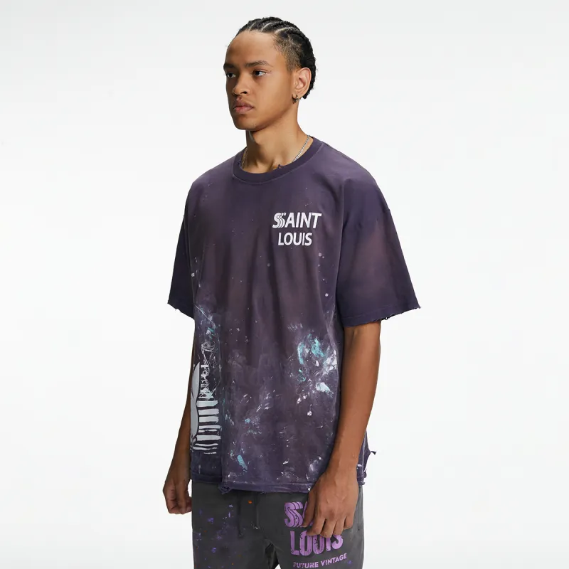 Playboy X SSSAINT LOUIS SSSAINT LOUIS X Playboy Co branded Series T Shirts Unisex Purple-2