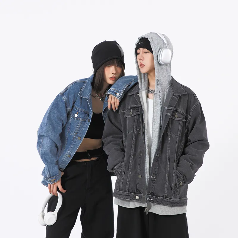 IVEIII Loose Fit Denim Jacket Unisex-11