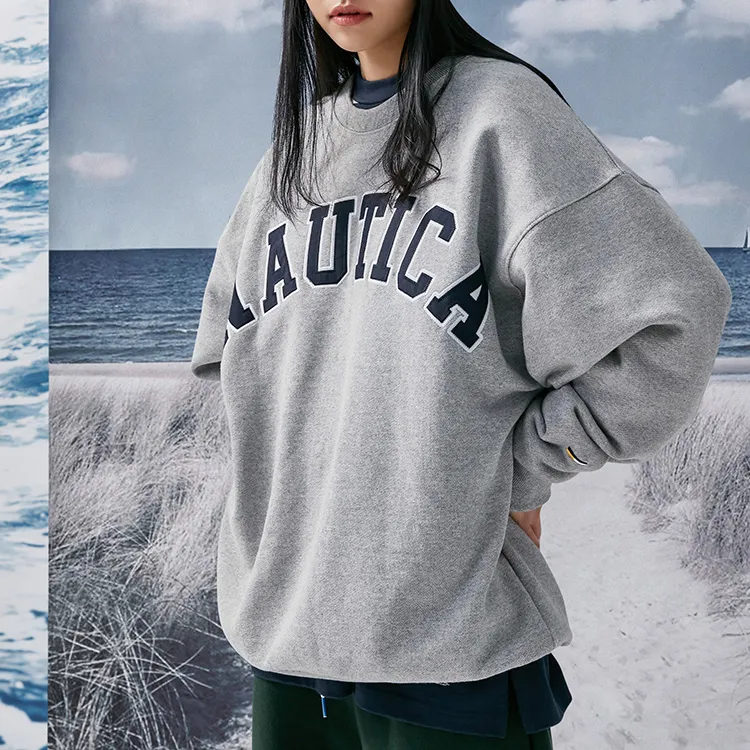 Nautica White Sail Sweatshirt Unisex-4