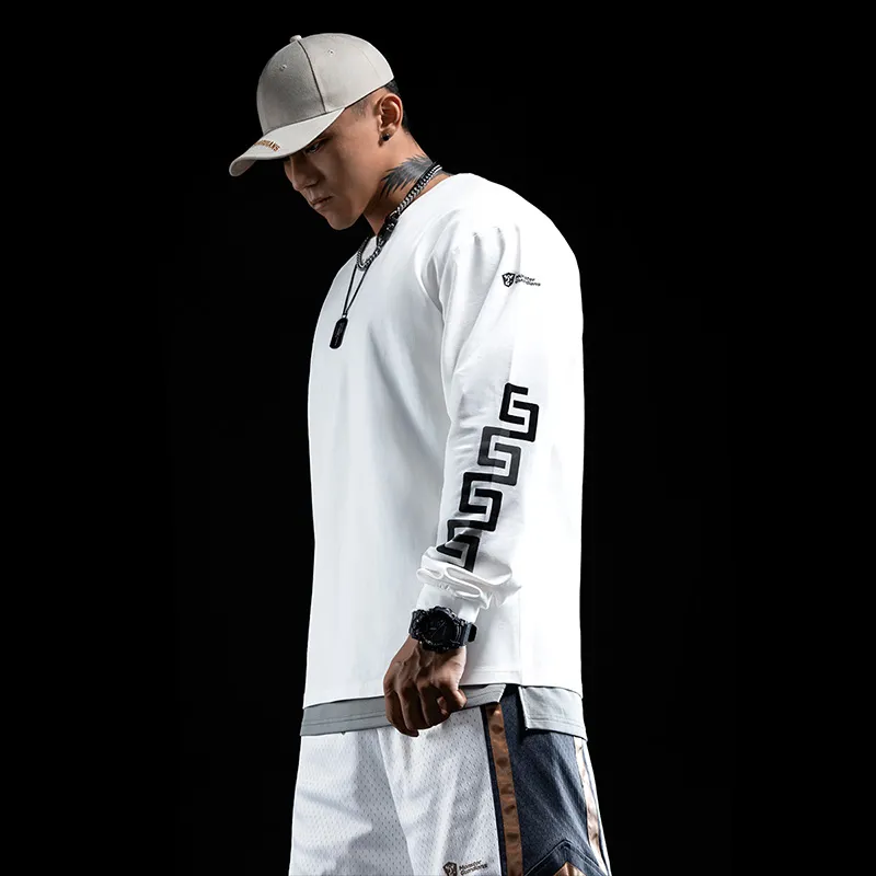 Monster Guardians Long Sleeved T Shirt Men's White-4
