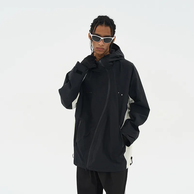 HARSH AND CRUEL FW22 Windbreaker Jacket Unisex Black-2