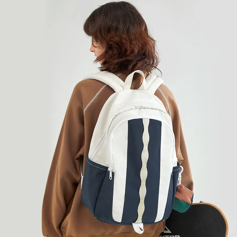 MR.ACE HOMME Polyester Laptop Backpack Regular Unisex Multicolor-5