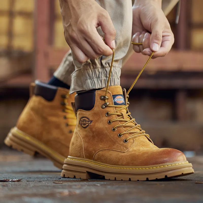 Dickies Warm Wear Resistant Slip Resistant Outdoor Boots Men's Earth Yellow-5