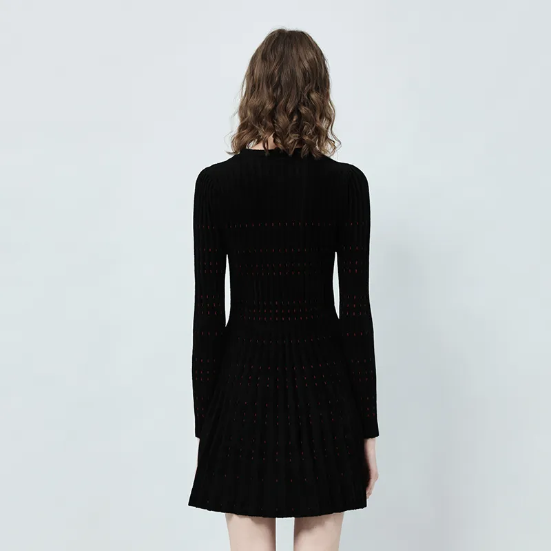 RARE Short Sleeved Dresses Women's Black-3