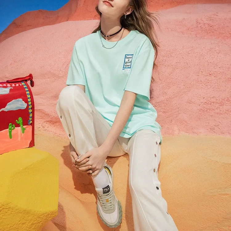FILA X HAGT T Shirts Unisex Ice Pink Green-4