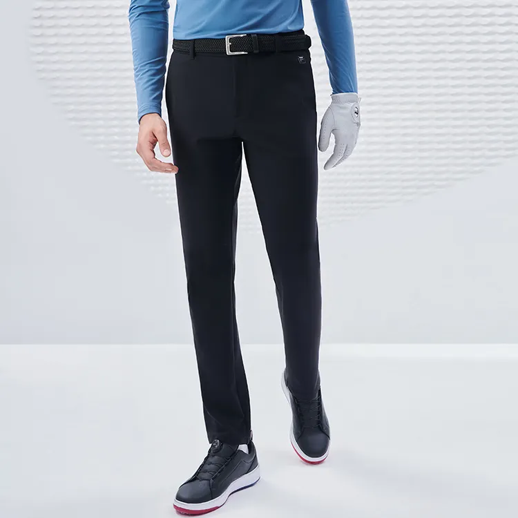FILA Athletics Knitted Sweatpants Men Pitch Black-3