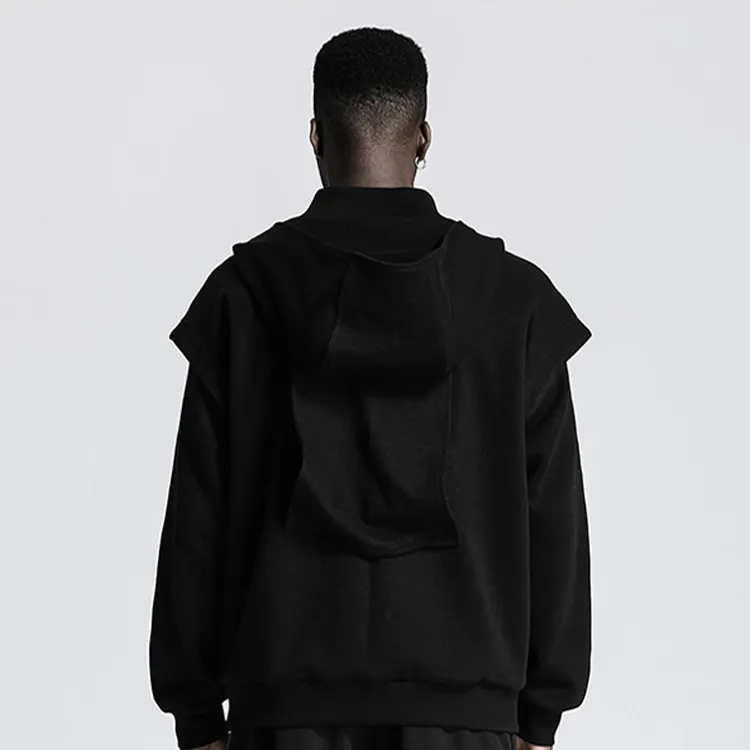 NORVINCY Large Pocket Cycling Back Bag Sweatshirt Unisex-2