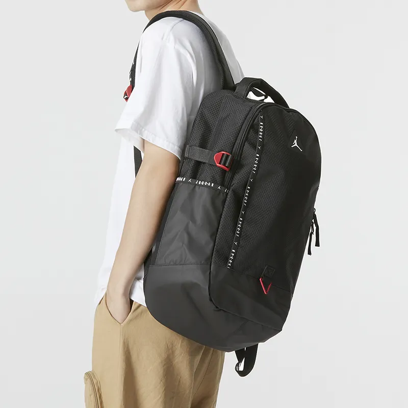 Jordan Polyester Backpack Regular Unisex Black-3