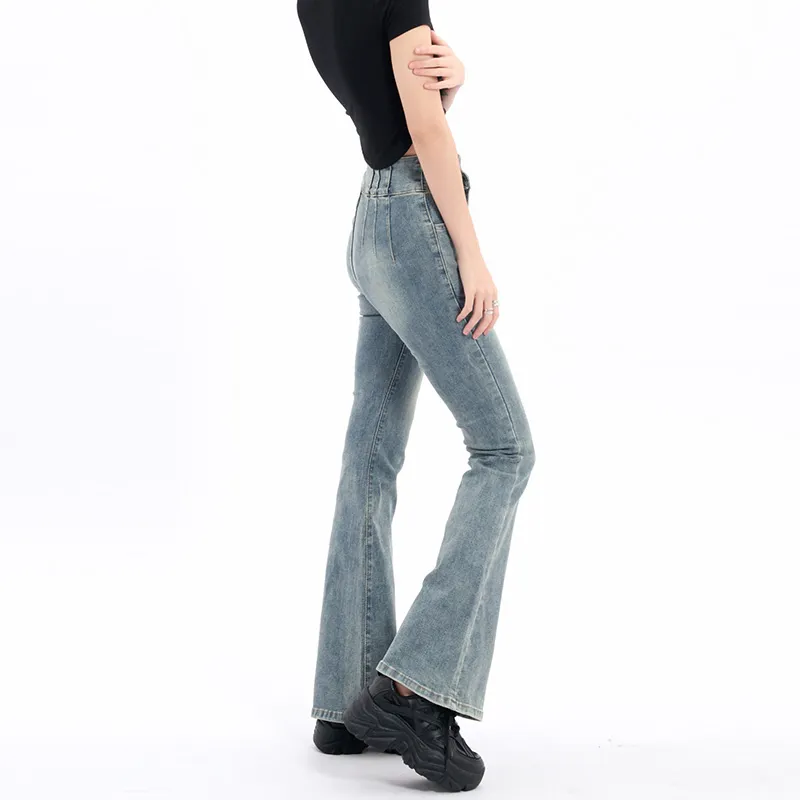 QYPRF Flared Pants Jeans Women's-2