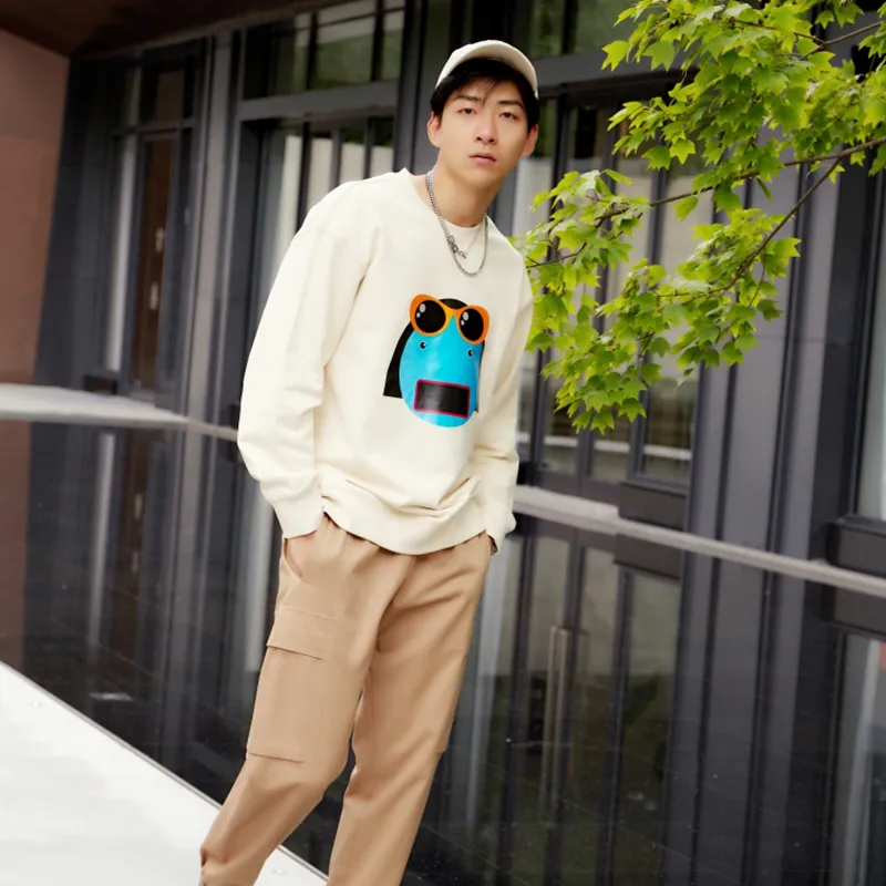 Thankque Sweatshirts Unisex Ecru-2