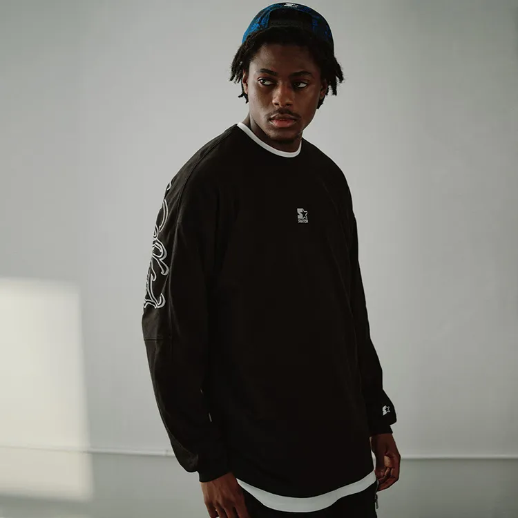 STARTER Straight Long Sleeved T Shirt Unisex-9