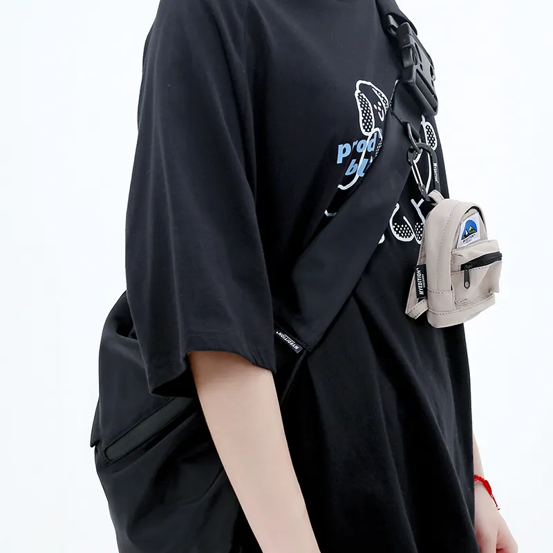 MYEDITION Messenger Bag, Shoulder Bag, Dumpling Bag, Crossbody Bag Nylon Multicolor Unisex-13