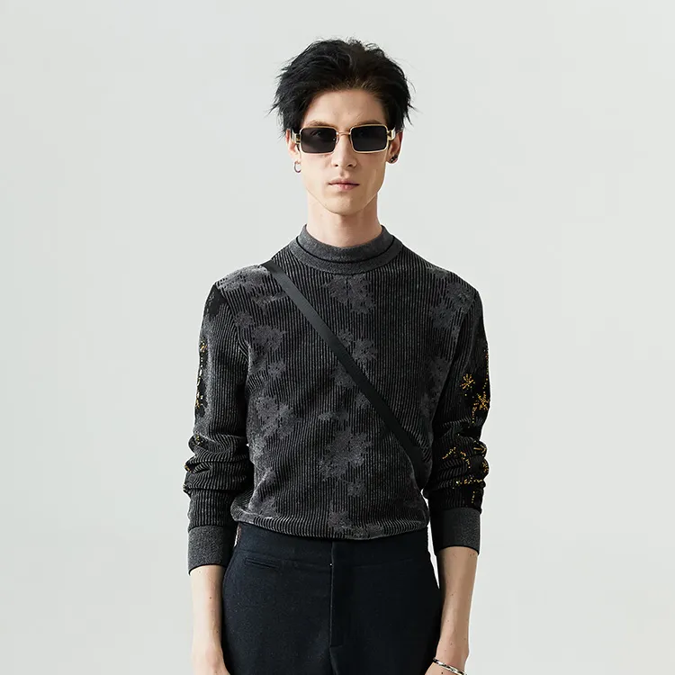 DAVID NAMAN Sweaters Men Gray-2