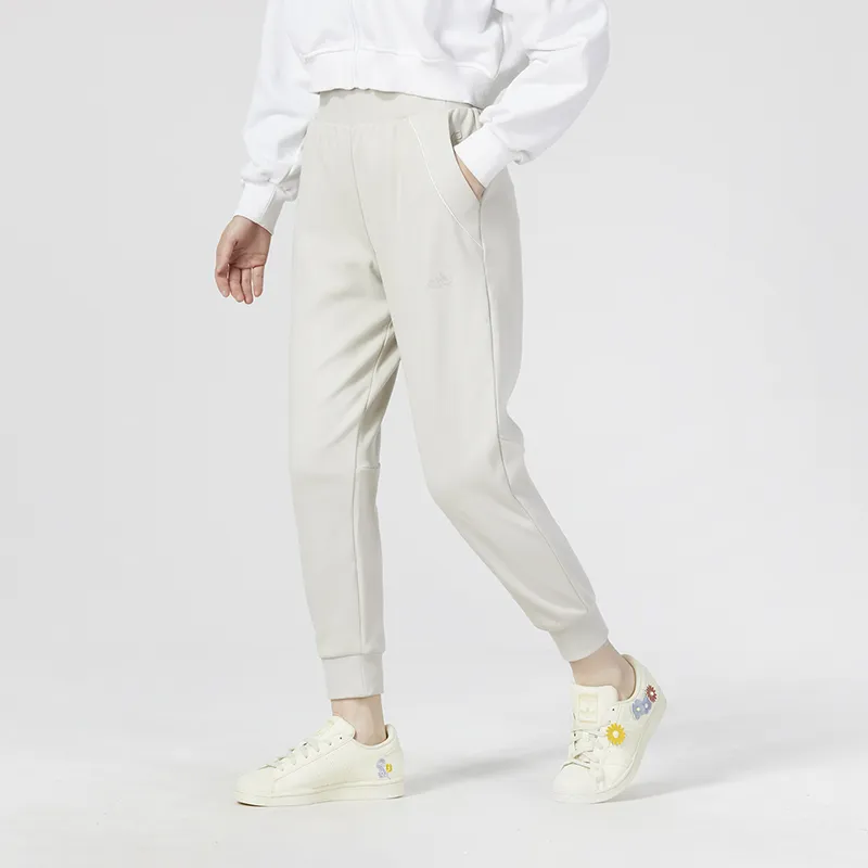 Adidas Knitted Sweatpants Women's White-4