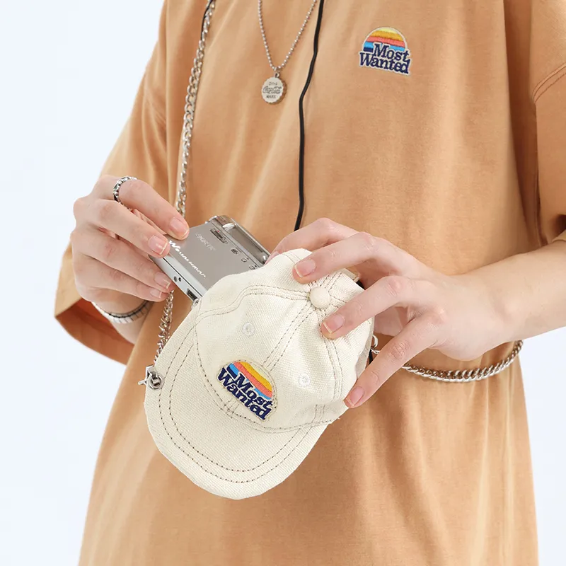 MostwantedLab Cotton Shoulder Bag Crossbody Bag Mini Women's White-1