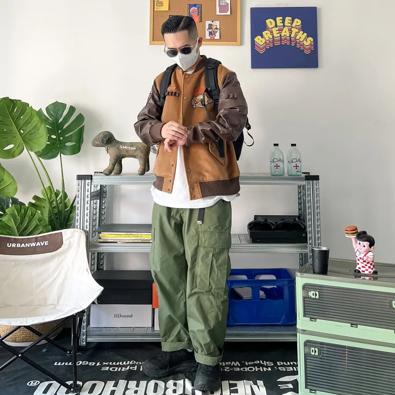 VIP Baseball Jacket Unisex Brown-2