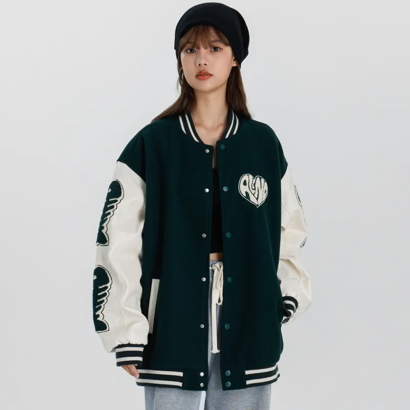 ALL NIGHT DAYS Baseball Jacket Fall Unisex-9