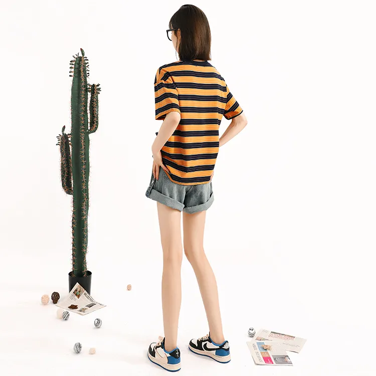 MINCOCROSEPEPPAR T-Shirts Women's Stripes-2