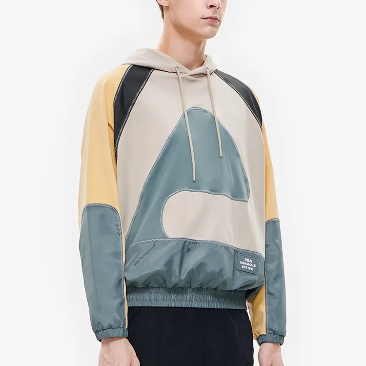 FILA Sweatshirts Men Dome Gray Green-5