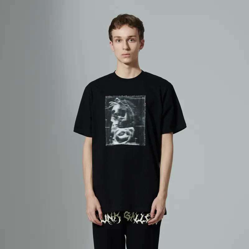 SKUNK GALLERY Short Sleeved T Shirts Unisex Black-2