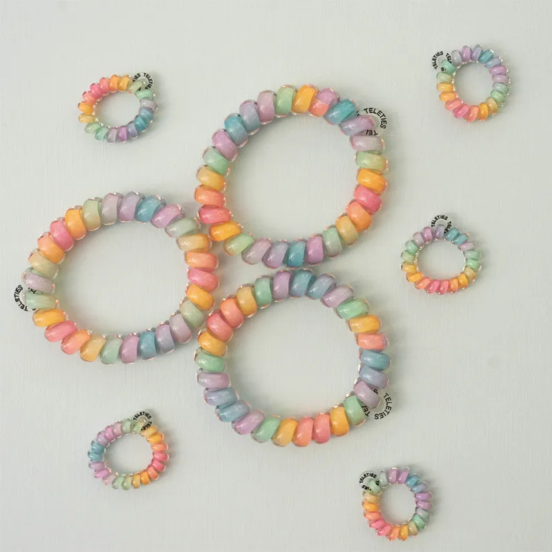 TELETIES Hair Ties Unisex Multicolor Amusement Park 2 Pack-2