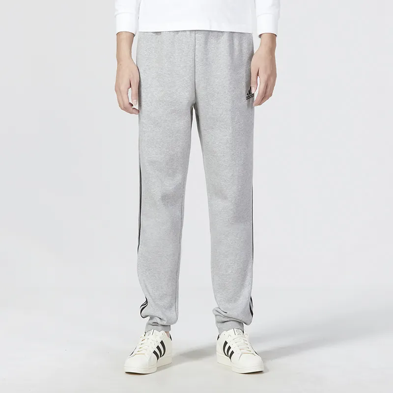 Adidas Knitted Sweatpants Men's Gray-3