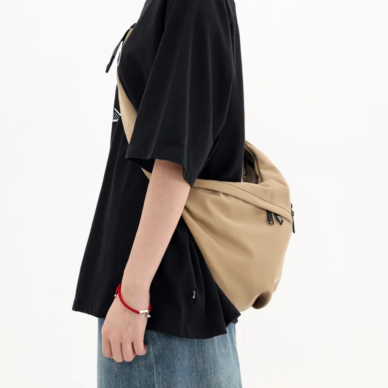 MYEDITION Dumpling Bag, Handbag, Shoulder Bag, Crossbody Bag Nylon Multicolor Unisex-6