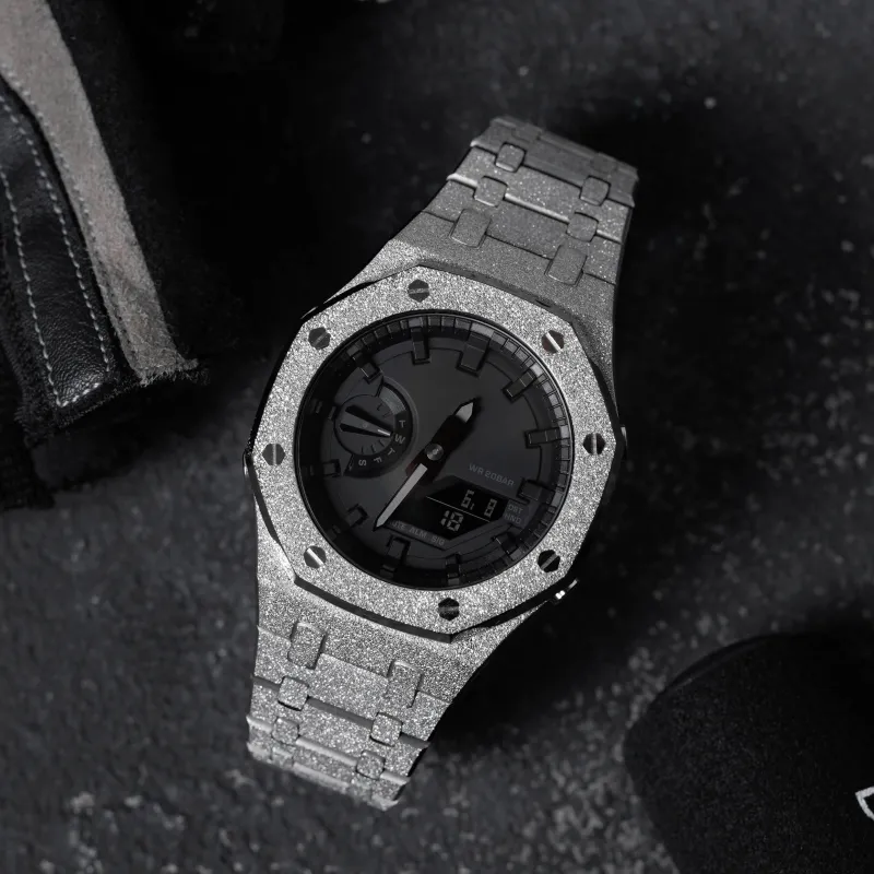 Vencrew Unisex Frost Gold Collection Watch Cases-2