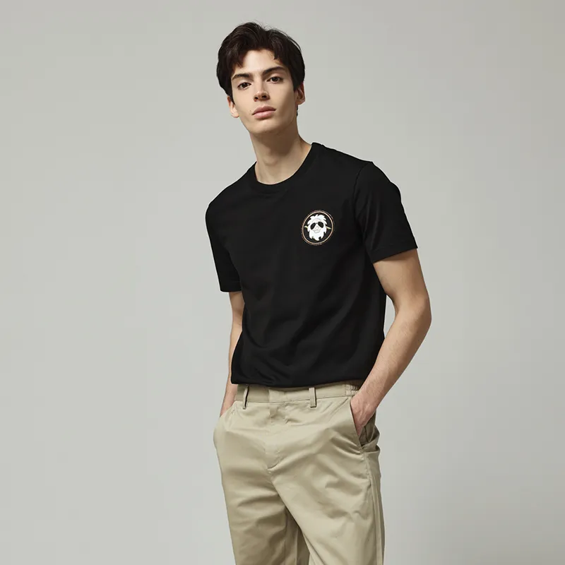 RARE Short Sleeved T Shirts Men's Black-5