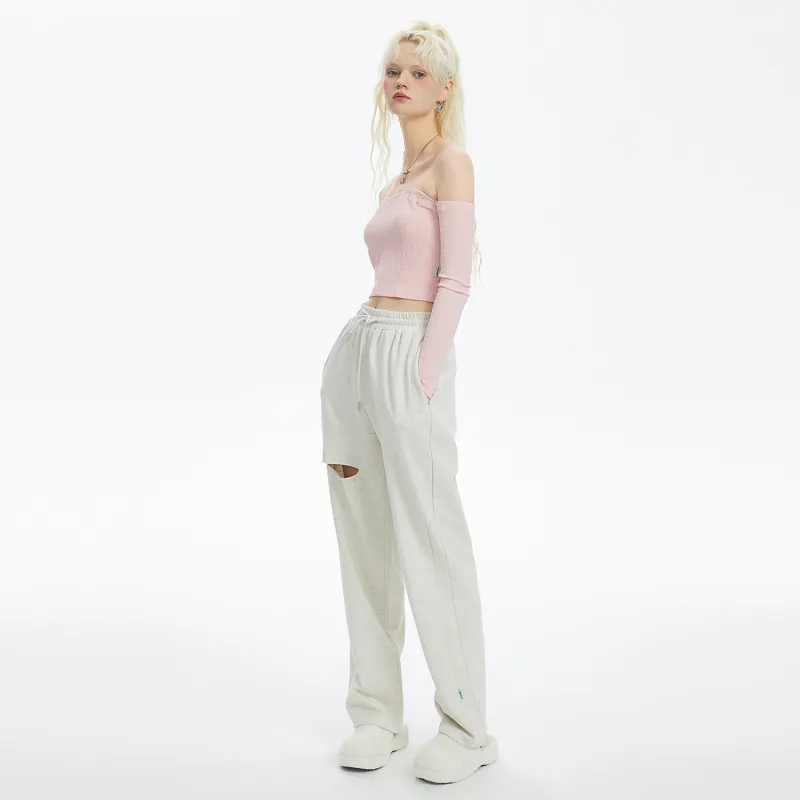 Vv.ok X ICONS Lab Casual Pants Unisex Light Heather Gray-4