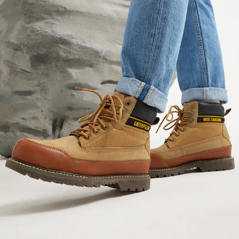 CAT Outdoor Boots Unisex Brown Yellow-6