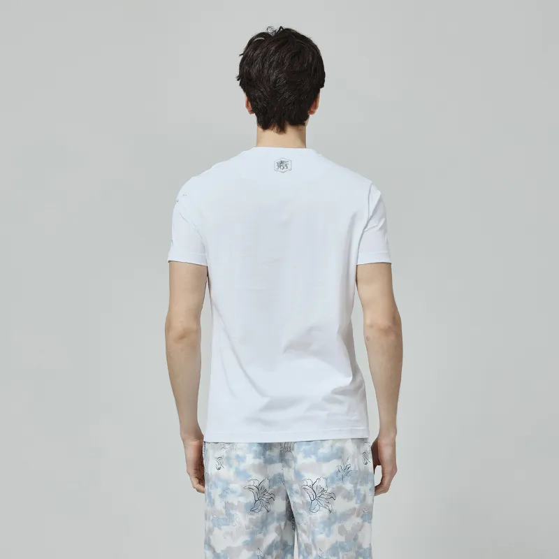 RARE Short Sleeved T Shirts Men's White-4