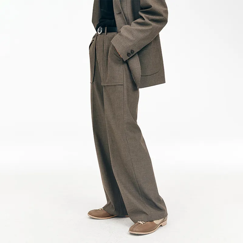 SIMPLE PROJECT Straight Casual Pants Unisex-3