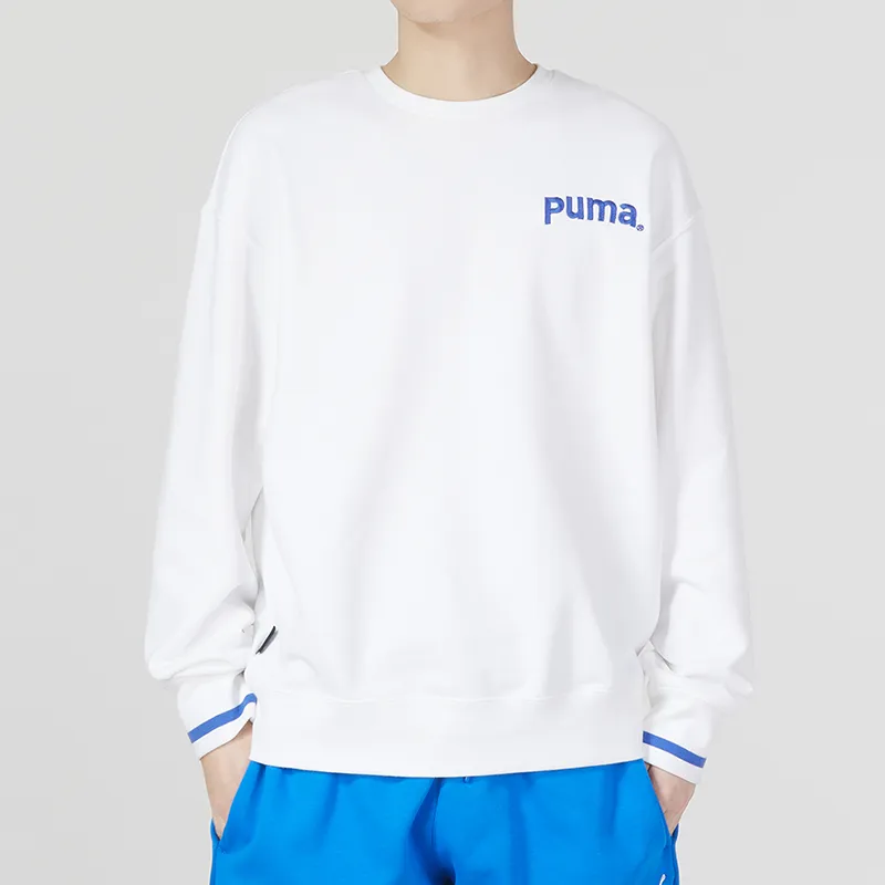 PUMA Sweatshirts Men White-3