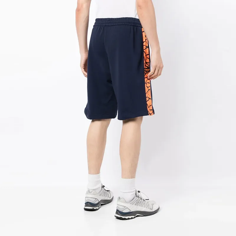 EMPORIO ARMANI Casual Shorts Men Marine Blue Orange-4