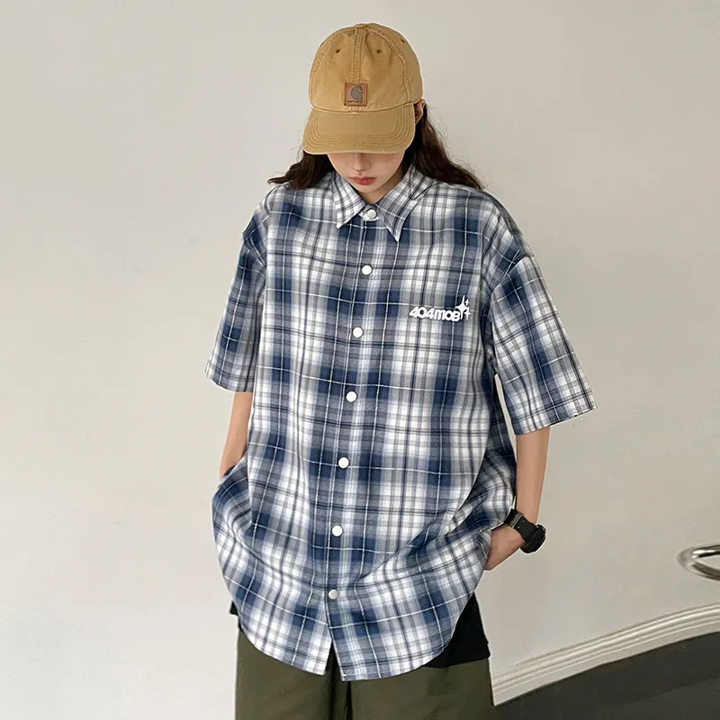 404MOB GANG Shirt Unisex Light Blue-5