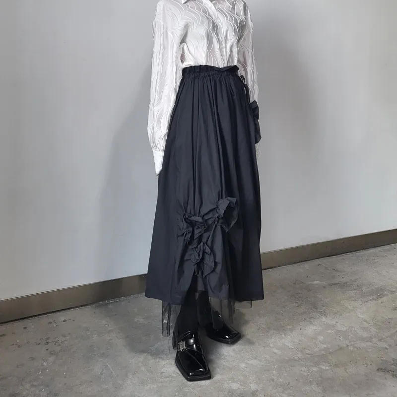 BIENKIMIIYE Casual Long Skirts Women's-2