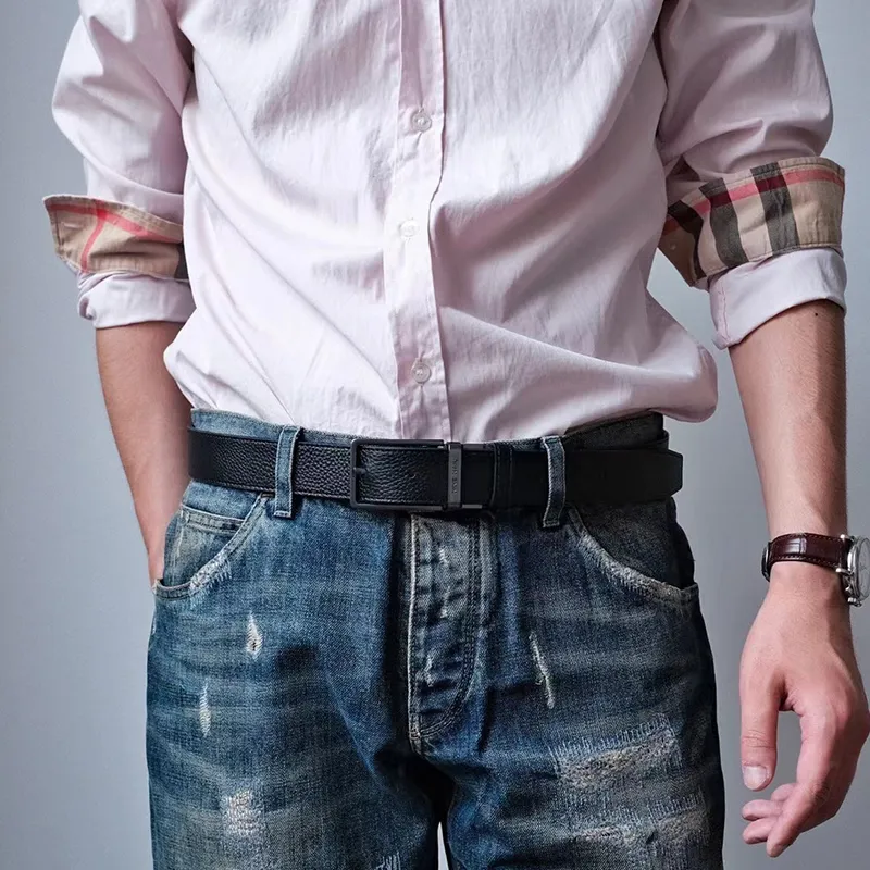 NINE NAIL Leather Belts Men-18