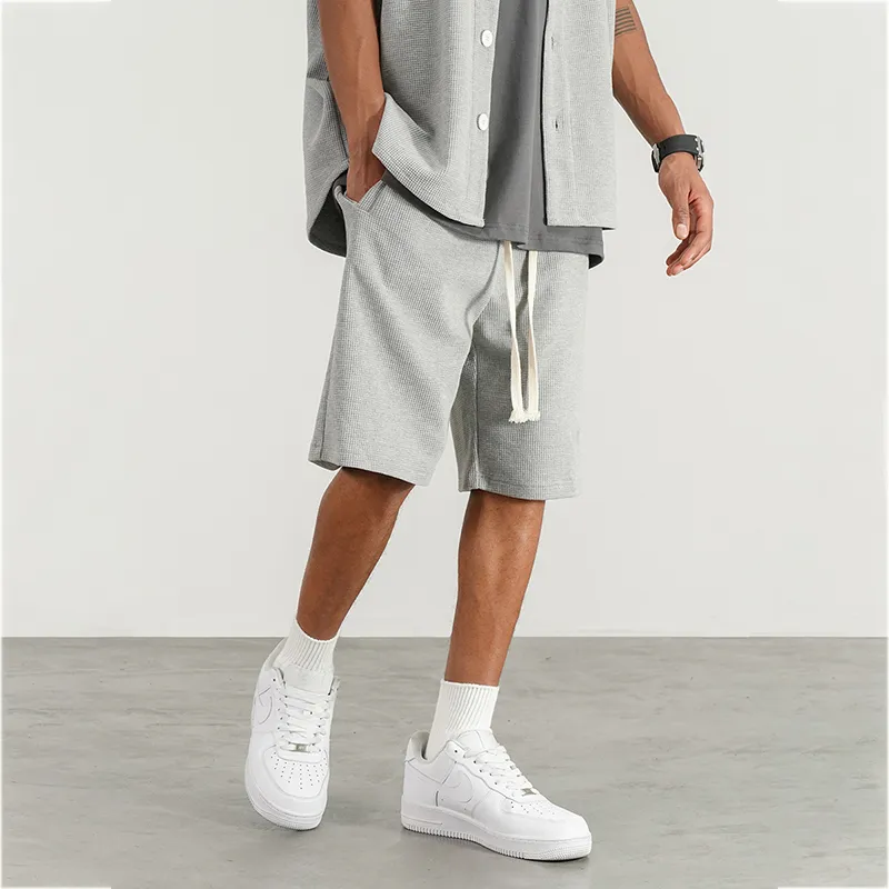 BLACK OF EXIT Casual Shorts Unisex Gray-3