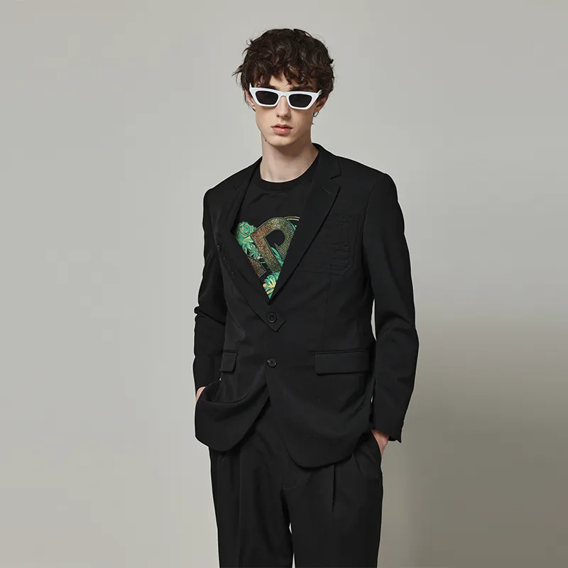 RARE Business Suits Men Black-4