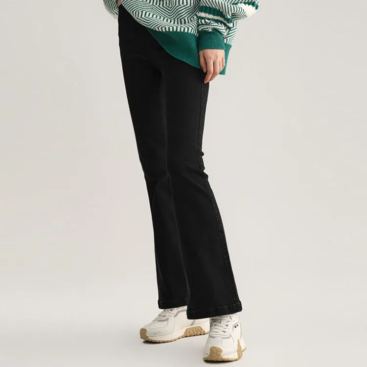 Palladium Flared Pants Jeans Women's Black-4