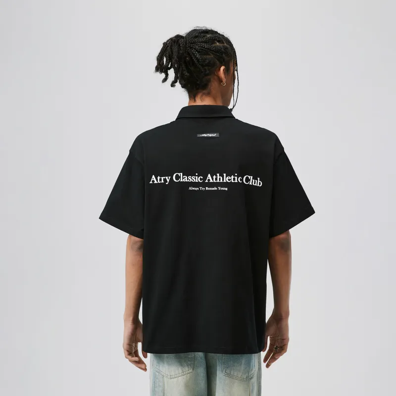 Atry Alphabet Slogan Series Polo Shirts Unisex-8