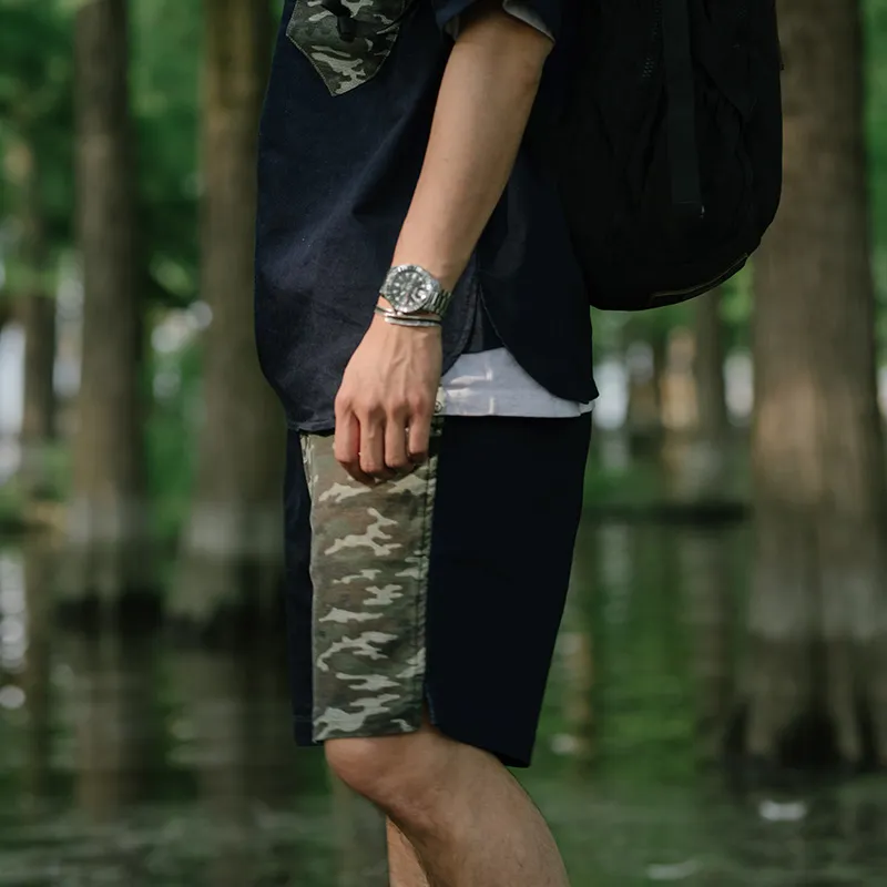 TEKABLU Loose Fit Shorts Men's Denim Blue-5