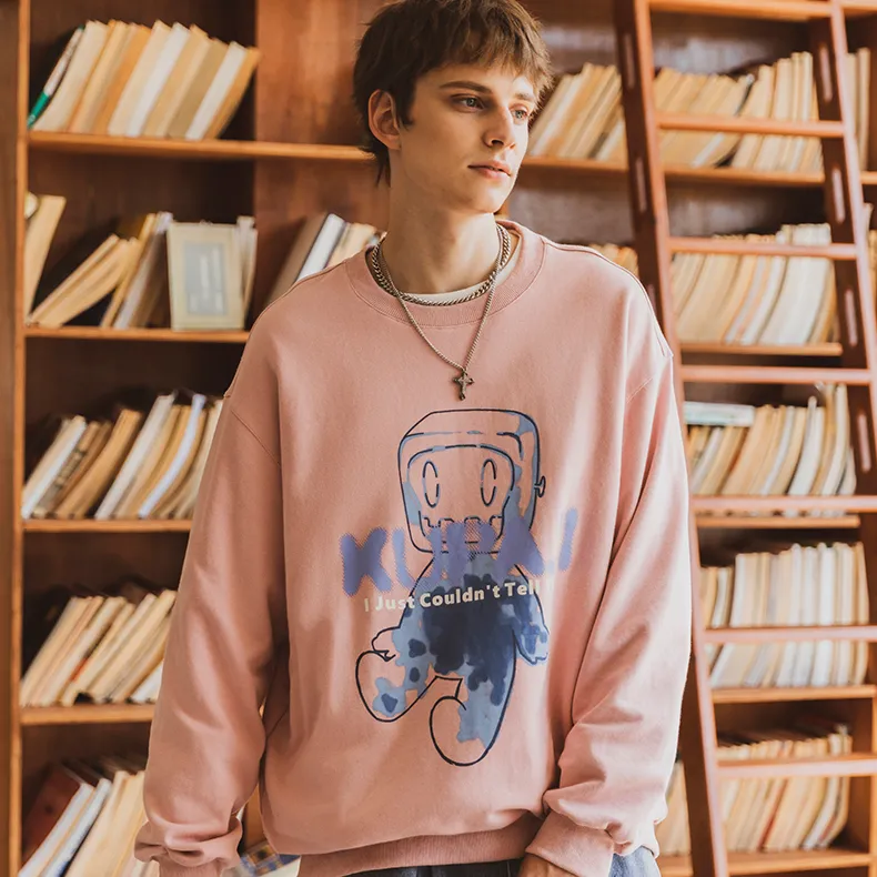 WAYNEXZAVIER x Kupaji Sweatshirt Unisex Pink-5