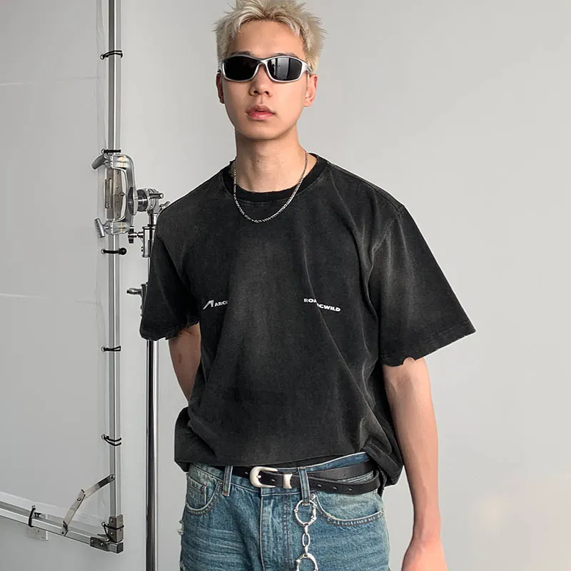 ROARINGWILD ARCH T Shirt Unisex Charcoal Gray-3