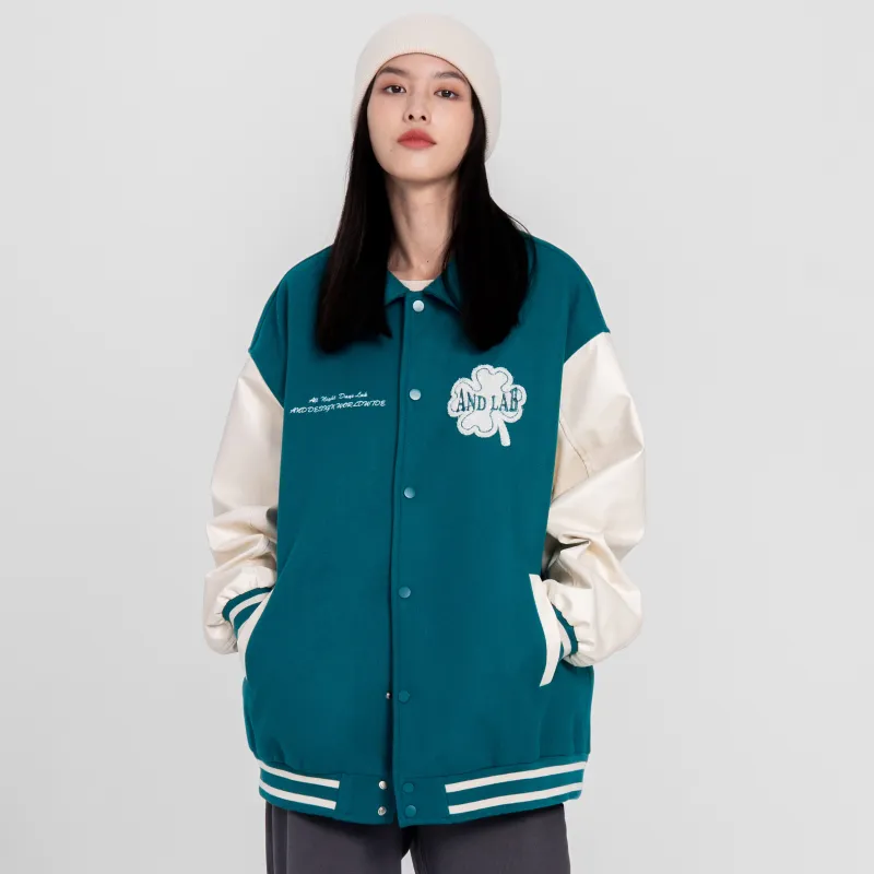 ALL NIGHT DAYS Baseball Jacket Fall Unisex-2