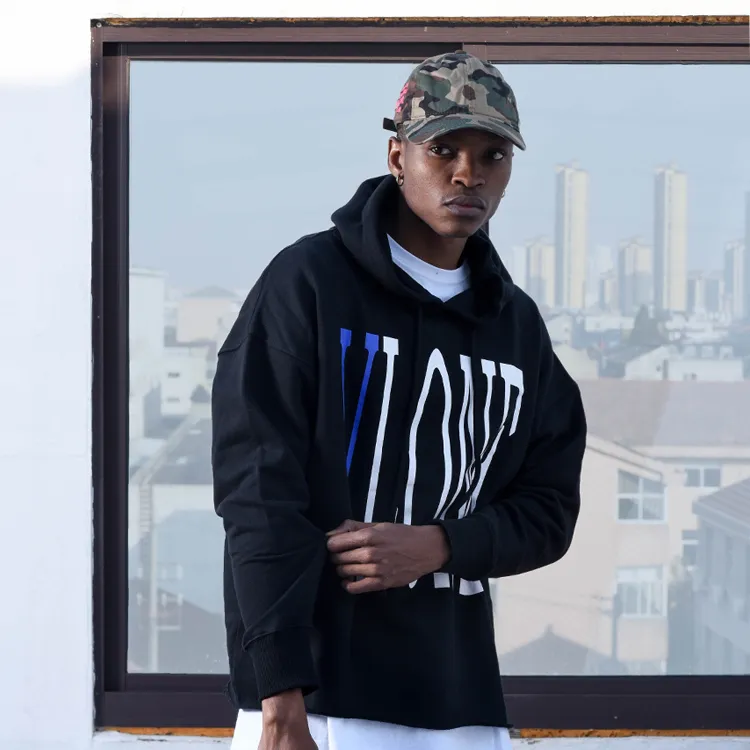 VLONE Sweatshirt Unisex Black Blue-3