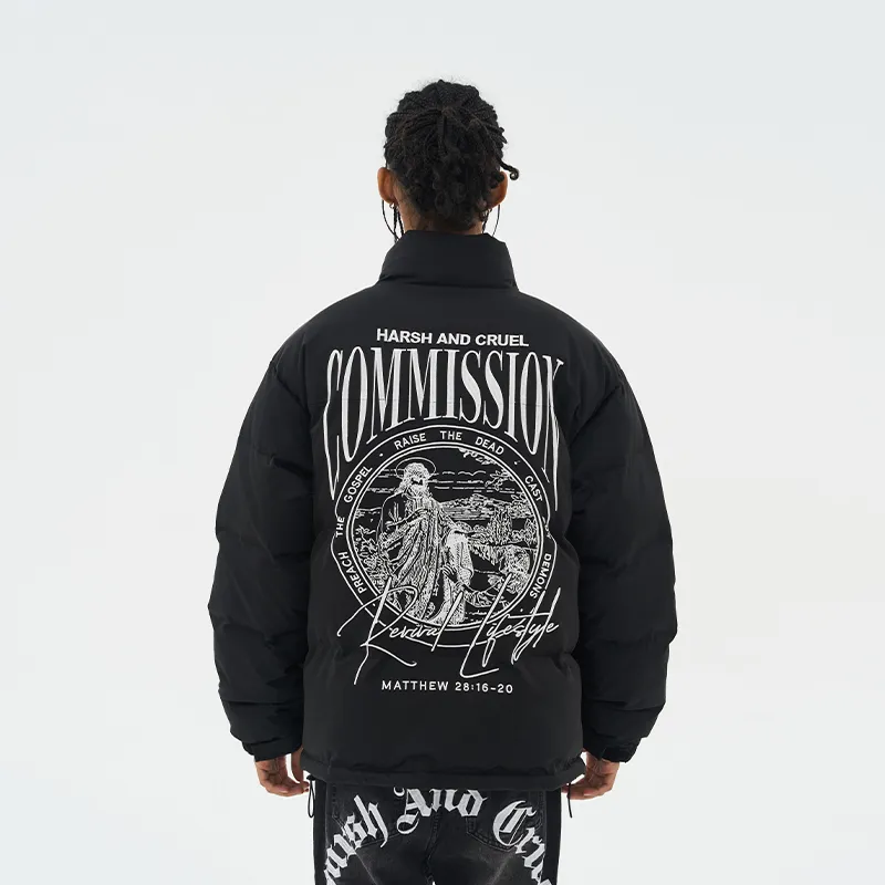 HARSH AND CRUEL Puffer Jackets Unisex-2