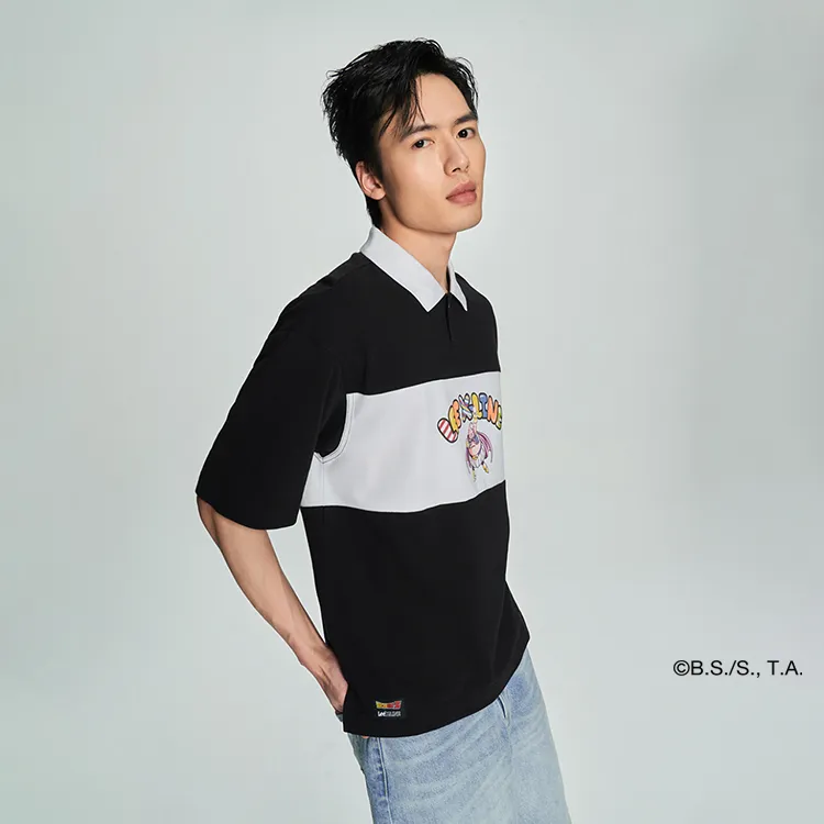 Lee x Dragon Ball Lee X Dragon Ball Co brand Polo Shirt Unisex Black-4
