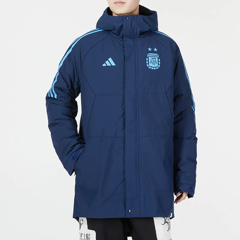 Adidas Puffer Jackets Men Blue-2